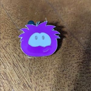 Purple Puffle pin